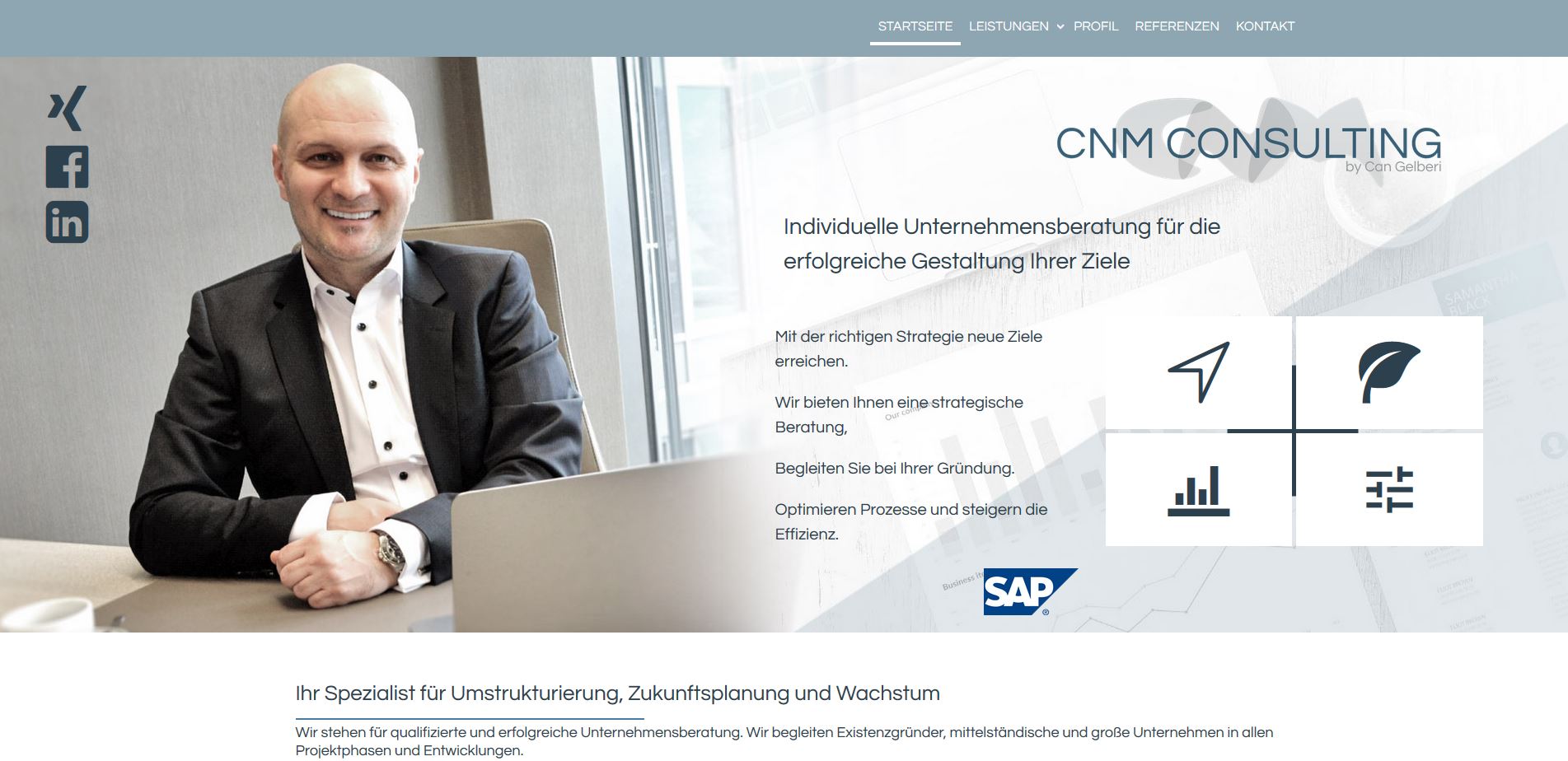 Webdesign für ein Consulting Unternehmen