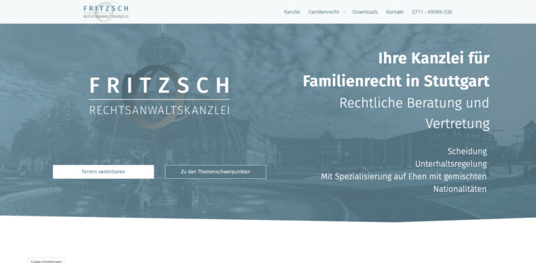 Webdesign für eine Anwältin im Familienrecht