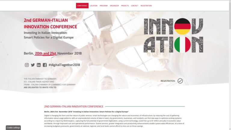 Webdesign für eine ausländische Behörde