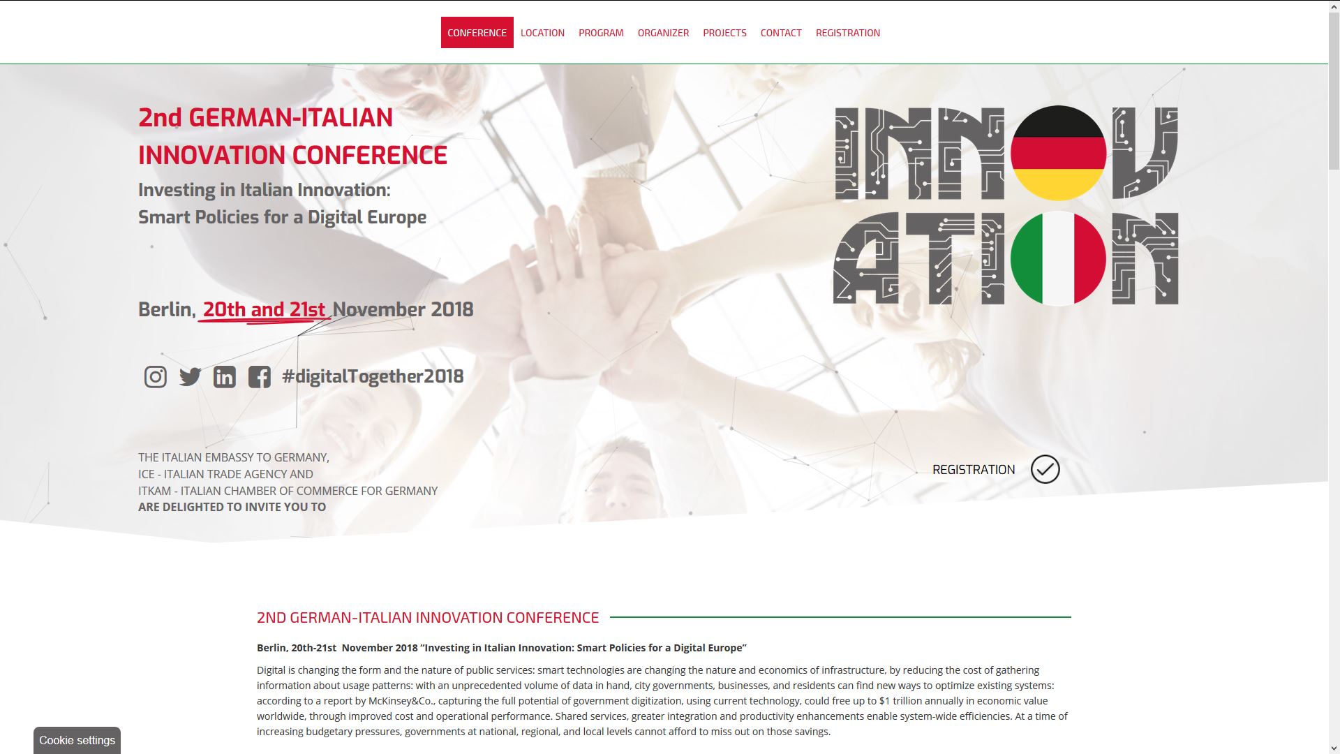 Webdesign für eine ausländische Behörde
