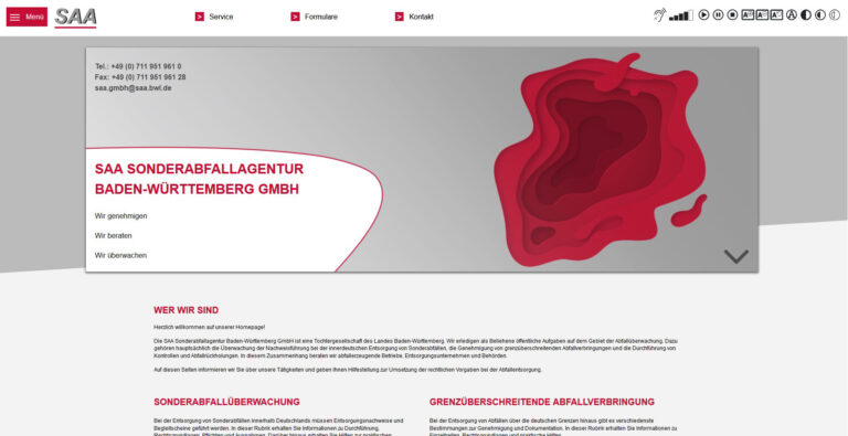 Webdesign für eine städtische Einrichtung
