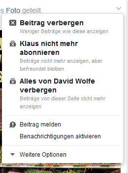 Beitragseinstellungen