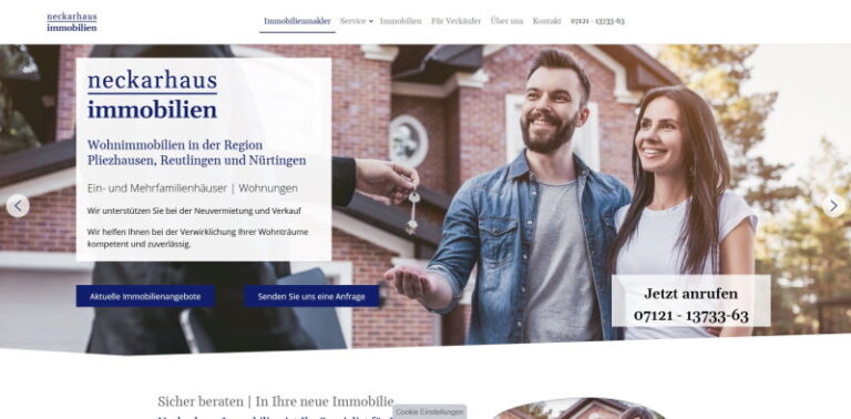 Webdesign für Immobilienmakler