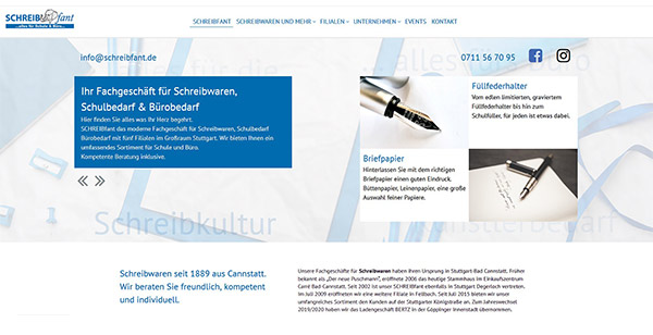 Webdesign für den Einzelhandel