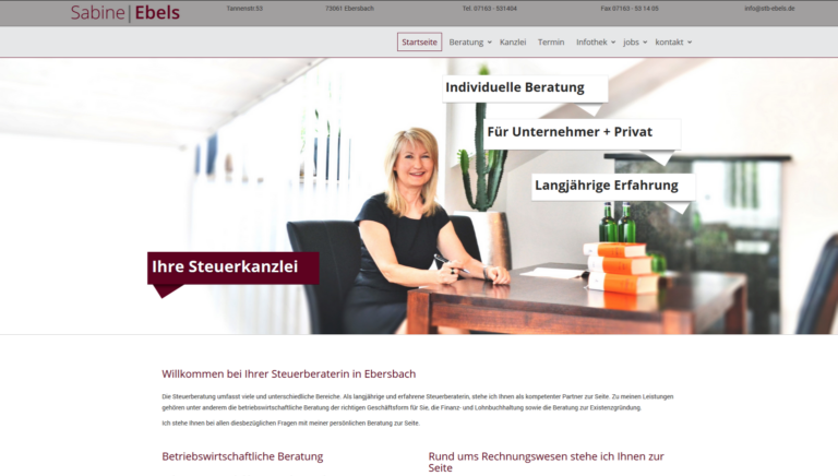 Webdesign für Steuerberatung