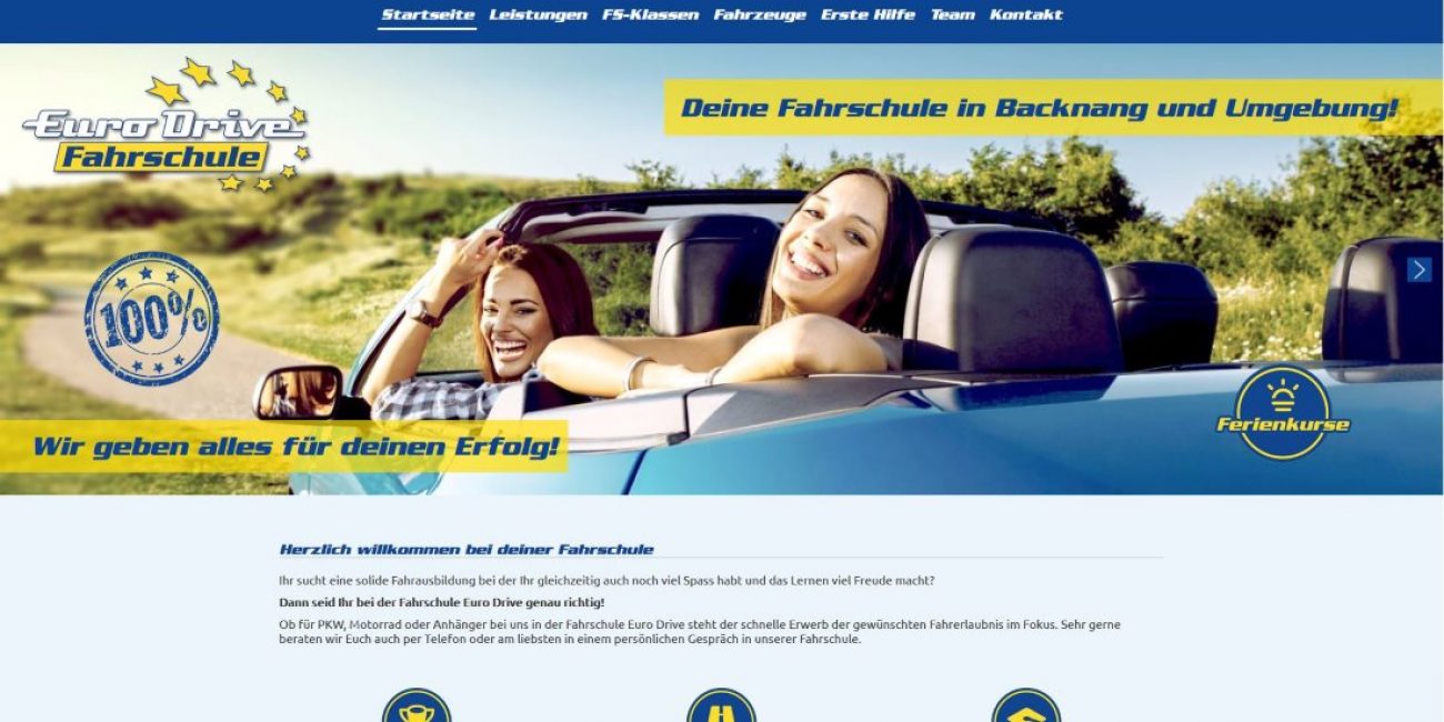 Euro-Drive-Webseite