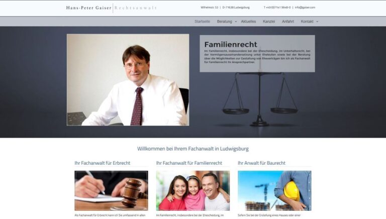 Anwaltswebseite erstellen lassen