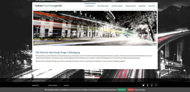 Webdesign für Investmentfirma
