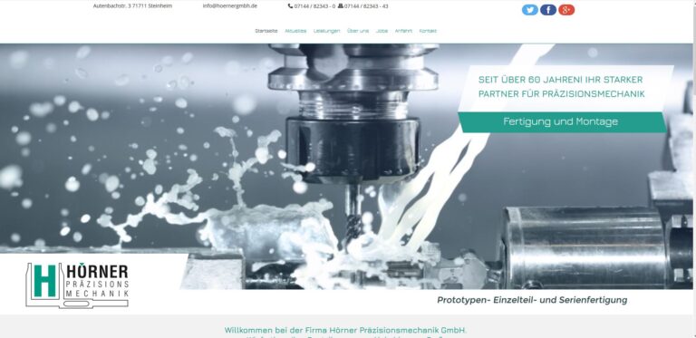 Webdesign für Maschinenbauer