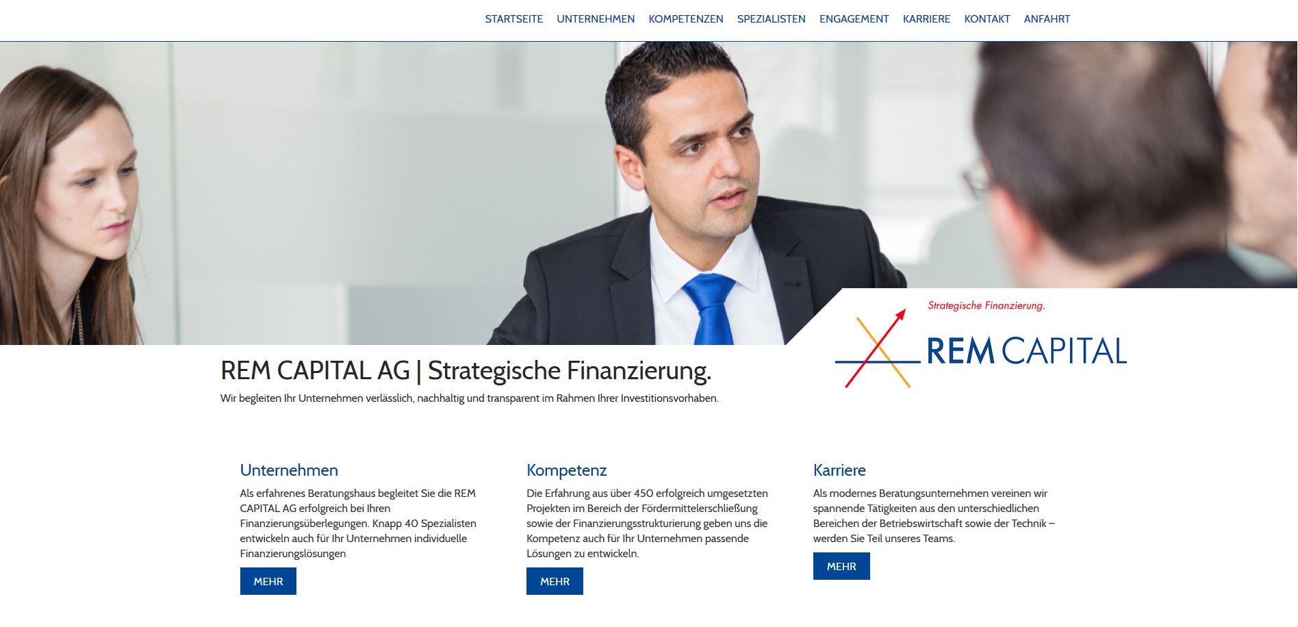 Webdesign für einen Finanzberater