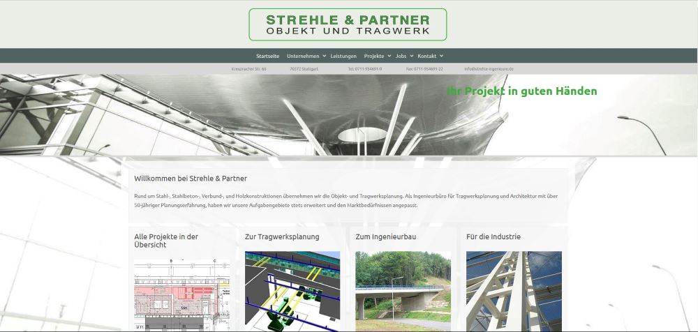 Webdesign für Architektur