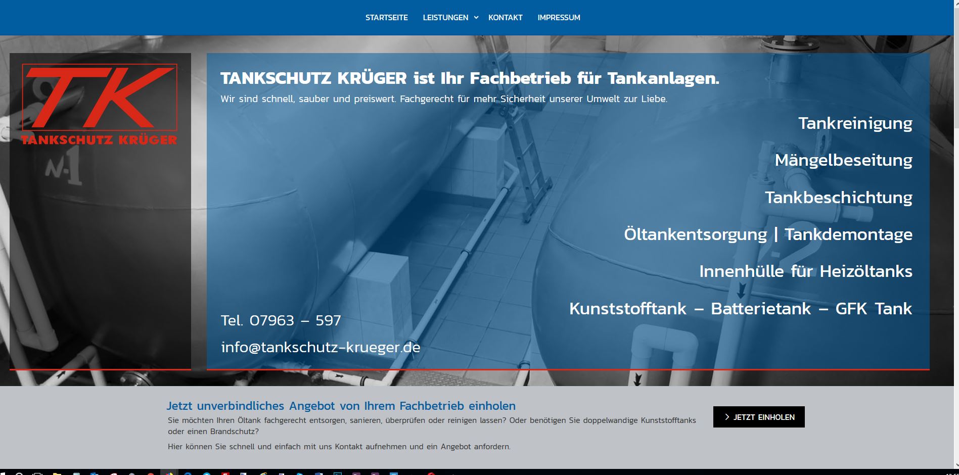 Webdesign für einen Handwerker